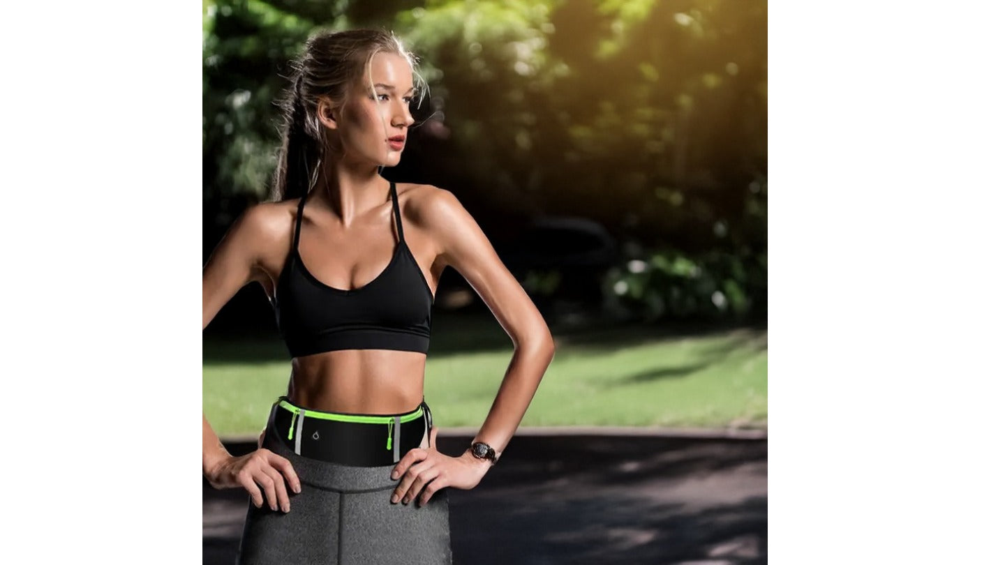 Slim Zip Running Belt with Pocket for Sports